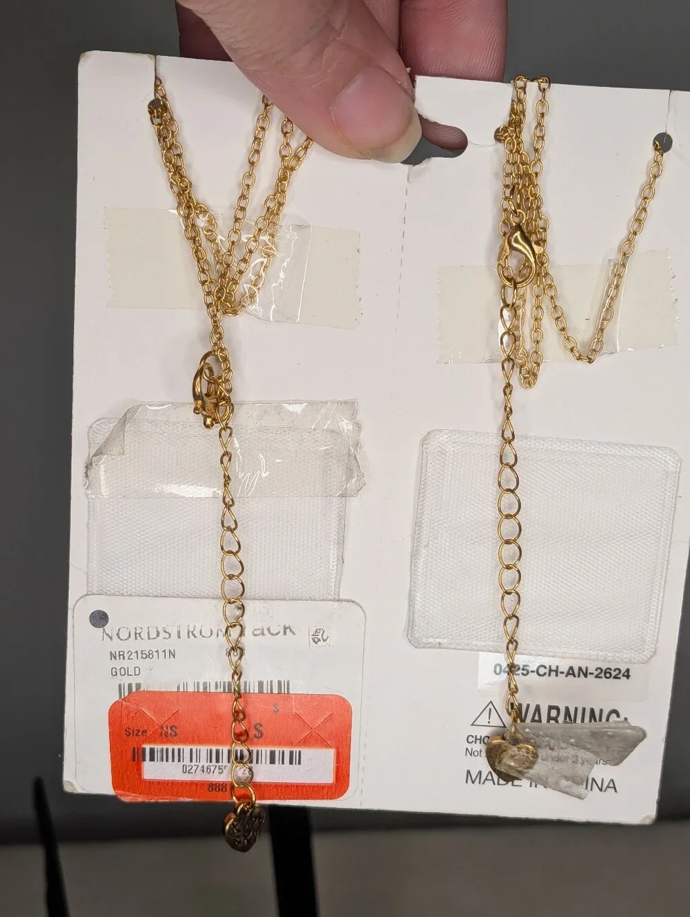 NWT Piper & Jax Nordstrom Rack Kids Glitter Bow BFF Necklace Set - Tear & Share